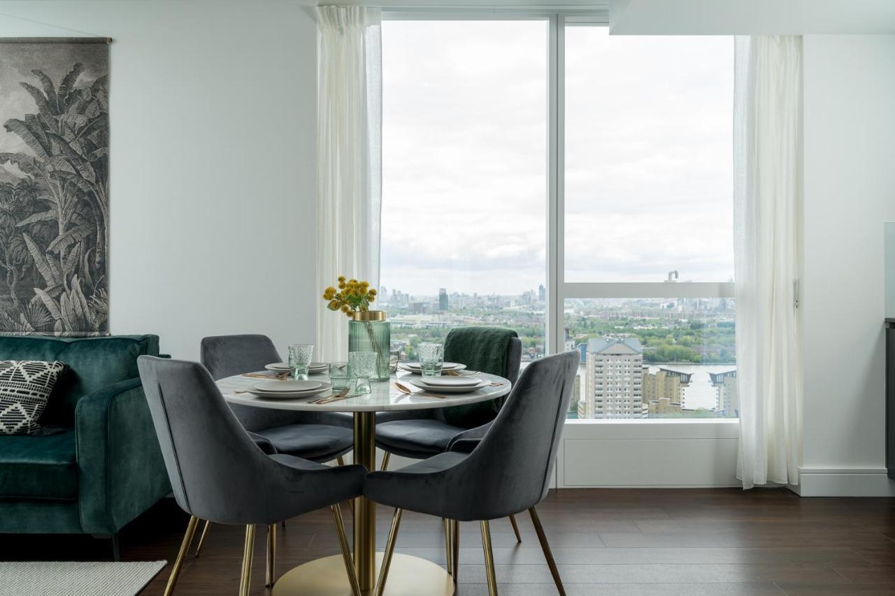Luxurious Spacious 2Bed Suites Skyline River Views By Canary Wharf 런던 외부 사진