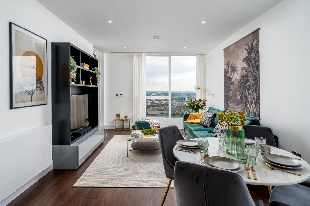 Luxurious Spacious 2Bed Suites Skyline River Views By Canary Wharf 런던 외부 사진