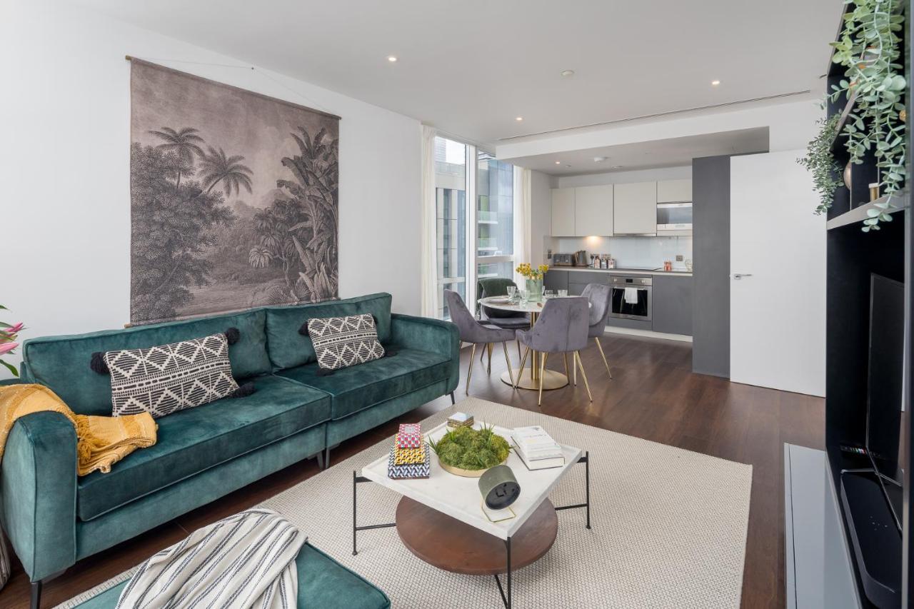 Luxurious Spacious 2Bed Suites Skyline River Views By Canary Wharf 런던 외부 사진