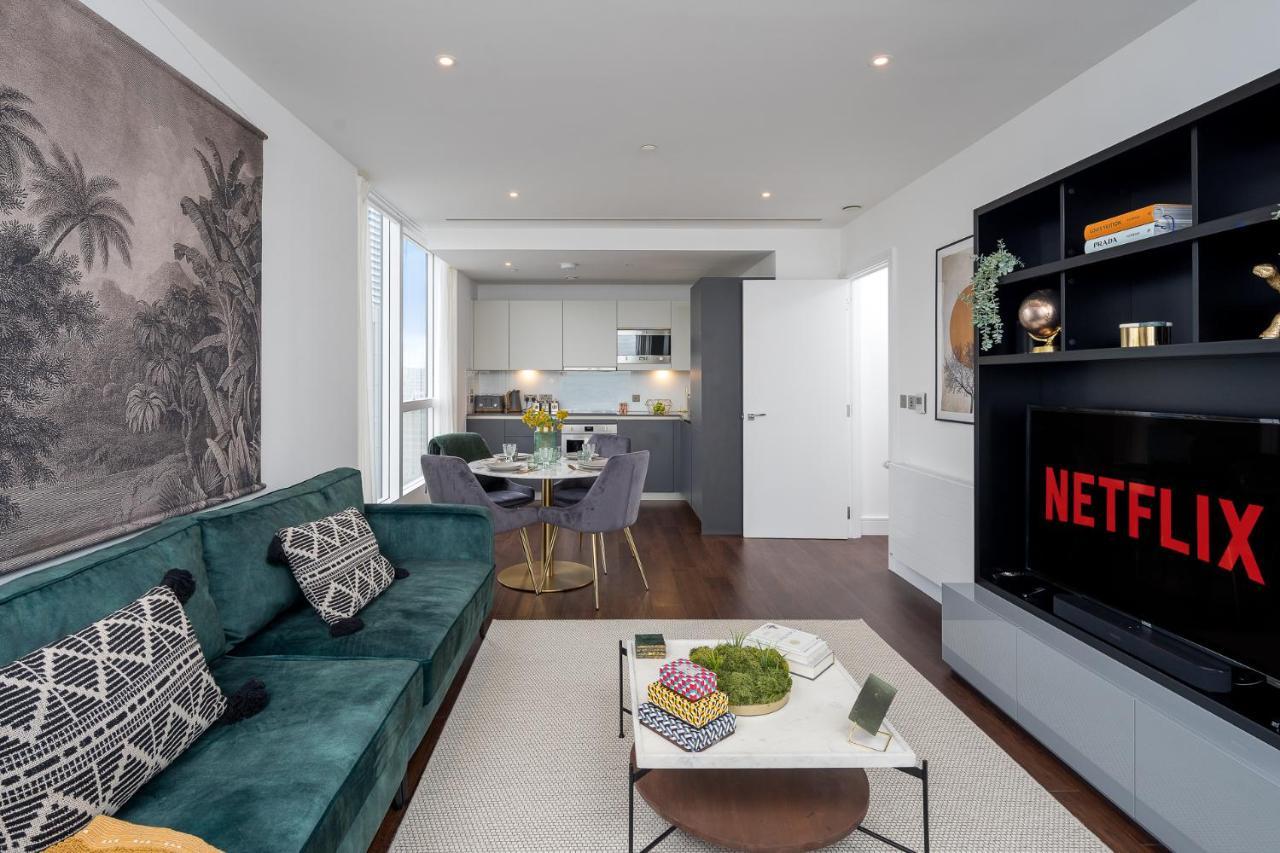 Luxurious Spacious 2Bed Suites Skyline River Views By Canary Wharf 런던 외부 사진