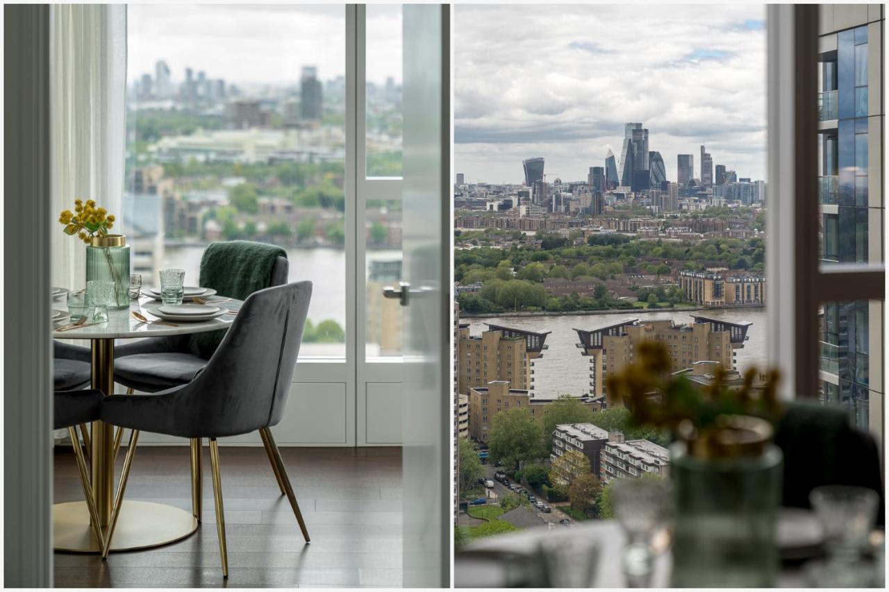 Luxurious Spacious 2Bed Suites Skyline River Views By Canary Wharf 런던 외부 사진