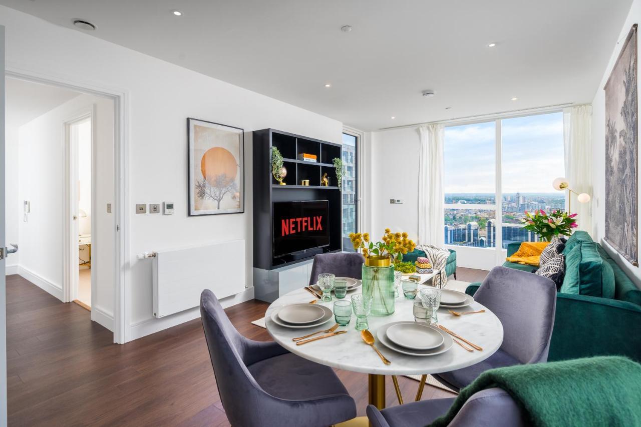 Luxurious Spacious 2Bed Suites Skyline River Views By Canary Wharf 런던 외부 사진
